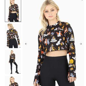 ARISTOCATS CHURCH BELLS CROPPED SWEATER - LIMITED - Size M - Blackmilk